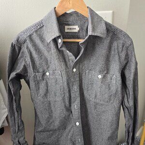 Taylor Stitch - The California, Button Up Shirt, Charcoal Chambray. Size M/40
